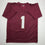 Autographed/Signed Kelvin Benjamin Florida State FSU Maroon College Football Jersey Beckett BAS COA