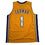 Autographed/Signed Jordan Farmar Los Angeles Yellow Basketball Jersey Upper Deck UDA COA
