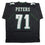 Autographed/Signed Jason Peters Philadelphia Black Football Jersey JSA COA