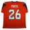 Autographed/Signed Clinton Portis Denver Current Orange Football Jersey JSA COA