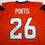 Autographed/Signed Clinton Portis Denver Current Orange Football Jersey JSA COA
