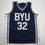 Autographed/Signed Jimmer Fredette BYU Blue College Basketball Jersey JSA COA