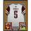 Framed Autographed/Signed Jayden Daniels 35x39 Washington Commanders White Authentic Football Jersey Fanatics COA