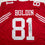 Autographed/Signed Anquan Boldin San Francisco Red Football Jersey JSA COA