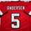 Autographed/Signed Morten Andersen Atlanta Red Football Jersey JSA COA