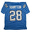 Autographed/Signed Omarion Hampton UNC North Carolina Light Blue College Football Jersey Beckett BAS COA