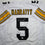 Autographed/Signed Terry Hanratty Pittsburgh White Football Jersey JSA COA
