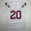 Autographed/Signed Mike Garrett Heisman 65 USC Southern Cal White College Football Jersey Beckett BAS COA