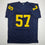 Autographed/Signed Frank Clark Michigan Blue College Football Jersey JSA COA
