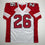 Autographed/Signed Chris Beanie Wells Arizona White Football Jersey PSA/DNA COA