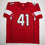 Autographed/Signed Kenyan Drake Arizona Red Football Jersey Beckett BAS COA