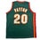 Autographed/Signed Gary Payton Seattle Green Basketball Jersey Beckett BAS COA