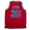 Autographed/Signed Bernard King Washington Red Basketball Jersey JSA COA