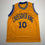 Autographed/Signed Tim Hardaway Golden State Yellow Basketball Jersey Beckett BAS COA
