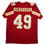 Autographed/Signed Tony Richardson Kansas City Red Football Jersey Beckett BAS COA