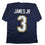 Autographed/Signed Derwin James Los Angeles San Diego Navy Blue Football Jersey Beckett BAS COA