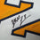 Autographed/Signed Yaxel Lendeborg Michigan Yellow College Basketball Jersey JSA COA
