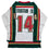 Autographed/Signed Joel Eriksson Ek Minnesota White 25th Anniversary Hockey Jersey Beckett BAS COA