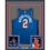 Framed Autographed/Signed Shai Gilgeous-Alexander 35x39 SGA Oklahoma City OKC Thunder Blue Authentic Basketball Jersey JSA COA