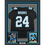 Framed Autographed/Signed Jonathon Brooks 35x39 Carolina Black Football Jersey JSA COA