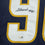 Autographed/Signed Akheem Mesidor Los Angeles San Diego Navy Blue Football Jersey JSA COA