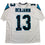 Autographed/Signed Kelvin Benjamin Carolina White Football Jersey Beckett BAS COA