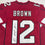 Autographed/Signed John Brown Arizona Red Football Jersey JSA COA