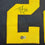 Framed Autographed/Signed Ty Law 35x39 Michigan Blue College Football Jersey Beckett BAS COA