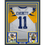 Framed Autographed/Signed Jim Everett 35x39 Los Angeles LA White Football Jersey JSA COA