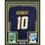 Framed Autographed/Signed Justin Herbert 35x39 Los Angeles San Diego Navy Blue Football Jersey Beckett BAS COA