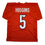 Autographed/Signed Tee Higgins Cincinnati Orange Football Jersey Beckett BAS COA
