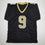 Autographed/Signed Drew Brees New Orleans Black Stat Football Jersey Beckett BAS COA