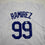 Autographed/Signed Manny Ramirez MannyWood Los Angeles White Baseball Jersey Beckett BAS COA