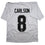 Autographed/Signed Daniel Carlson Las Vegas White Football Jersey Beckett BAS COA