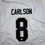 Autographed/Signed Daniel Carlson Las Vegas White Football Jersey Beckett BAS COA