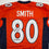 Autographed/Signed Rod Smith 2x SB Champs Denver Orange Pro Cut Football Jersey Beckett BAS COA