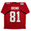 Autographed/Signed Antonio Brown Tampa Bay Red Football Jersey Beckett BAS COA