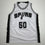 Autographed/Signed David Robinson San Antonio White Basketball Jersey Beckett BAS COA