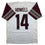 Autographed/Signed Sam Howell Washington White Football Jersey Beckett BAS COA