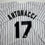 Autographed/Signed Sam Antonacci Chicago Pinstripe Baseball Jersey Beckett BAS COA