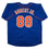 Autographed/Signed Luis Robert Jr. New York Blue Baseball Jersey Beckett BAS COA
