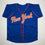 Autographed/Signed Luis Robert Jr. New York Blue Baseball Jersey Beckett BAS COA