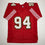 Autographed/Signed Charles Haley San Francisco Red Alternate Stat Football Jersey JSA COA