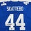 Autographed/Signed Cam Skattebo New York Blue Football Jersey Beckett BAS COA
