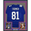 Framed Autographed/Signed Amani Toomer 35x39 New York Blue Football Jersey PSA/DNA COA