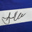 Framed Autographed/Signed Amani Toomer 35x39 New York Blue Football Jersey PSA/DNA COA