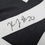 Framed Autographed/Signed Kaleb Johnson 35x39 Pittsburgh Black Football Jersey Beckett BAS COA