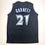 Autographed/Signed Kevin Garnett Minnesota Black Basketball Jersey Beckett BAS COA