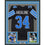 Framed Autographed/Signed Alex Anzalone 35x39 Detroit Black Football Jersey Beckett BAS COA