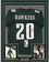 Framed Autographed/Signed Brian Dawkins 35x39 Inscribed Last To Wear #20 Philadelphia Green Football Jersey JSA COA